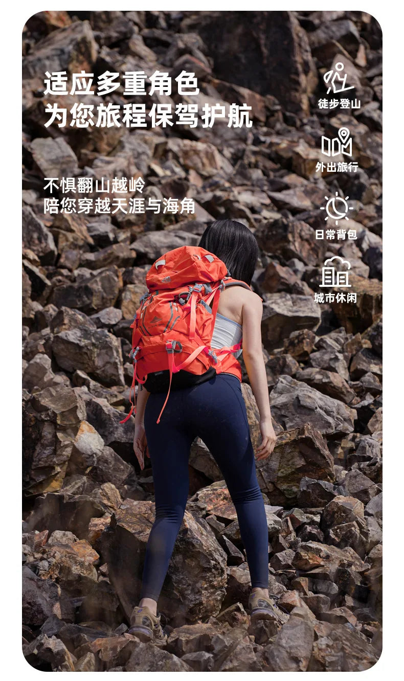 40L Ultralight Hiking Backpack for Men & Women Multi-Purpose Travel Pack | Large Capacity Trekking Camping Climbing Outdoor Gear