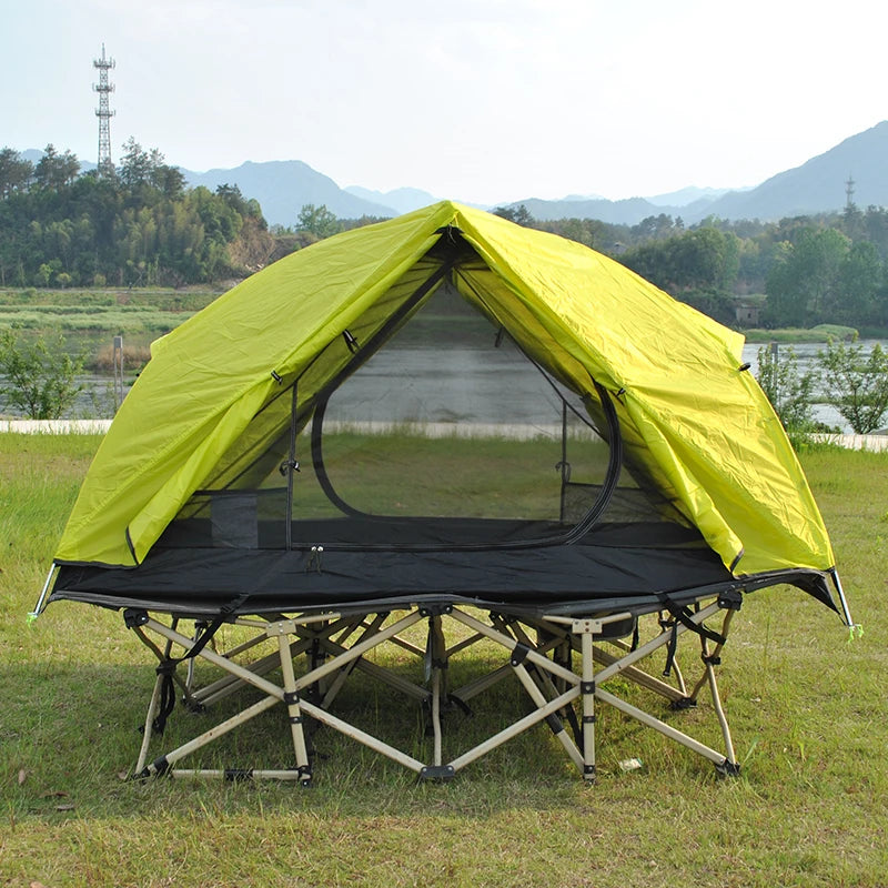 Ultralight 2 Person Backpacking Tent Can Be Used As Cot Bed Tent or Bikepacking Tent, Light Weight Cot Tent Not Include Bed
