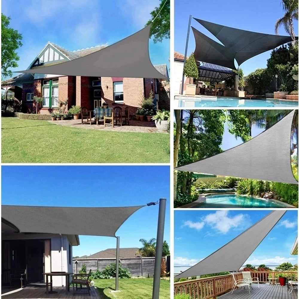 3x5m 3x6m 4x5m outdoor waterproof and UV shade sail 300D Oxford cloth shade canvas garden terrace canopy camping sun shelter