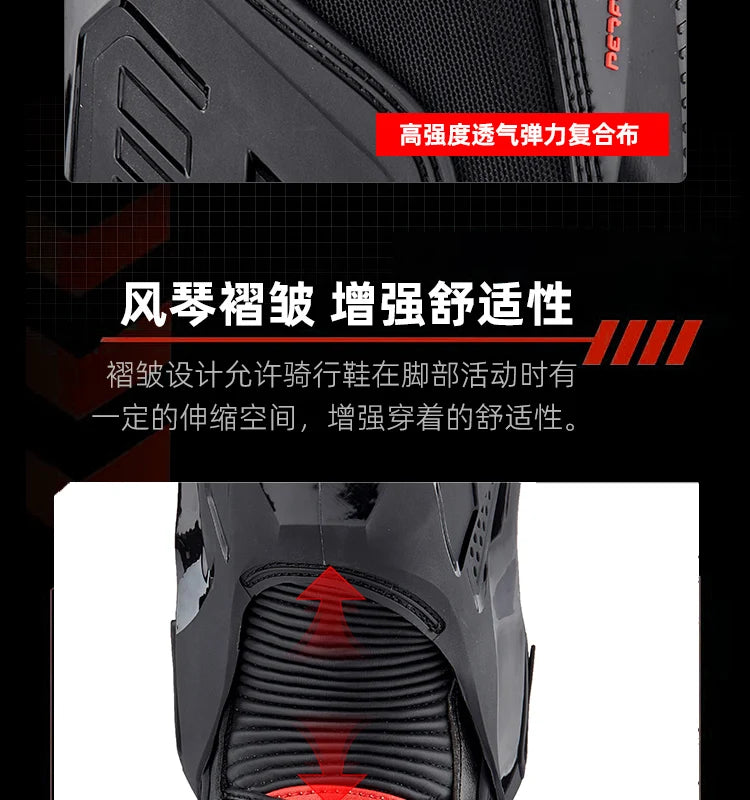 Motorcycle Boots Racing Off-road Shoes Non-slip High-top Motorcycle Professional Waterproof Mountain Bike Boots