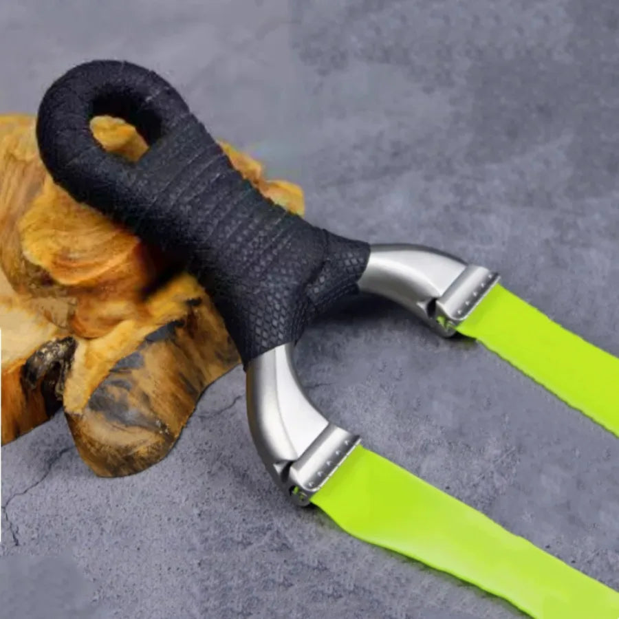 Stainless Steel Hunting Slingshot Quick Pressure Installation Rubber Band Professional Shooting Catapult for Tactical Game Toys