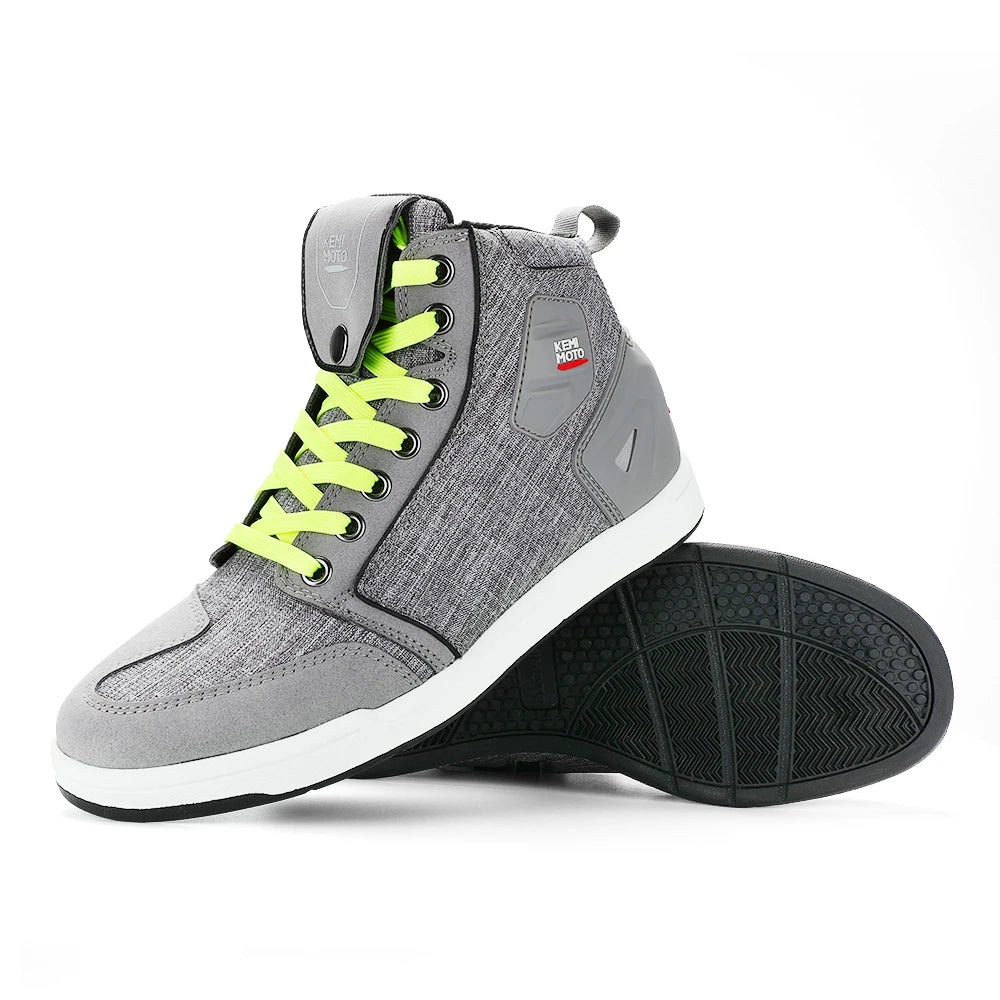 KEMIMOTO Motorcycle Riding Short Boots Men Summer commuting Shoes Sneakers Anti-slip Protection Breathable Casual rides Gear