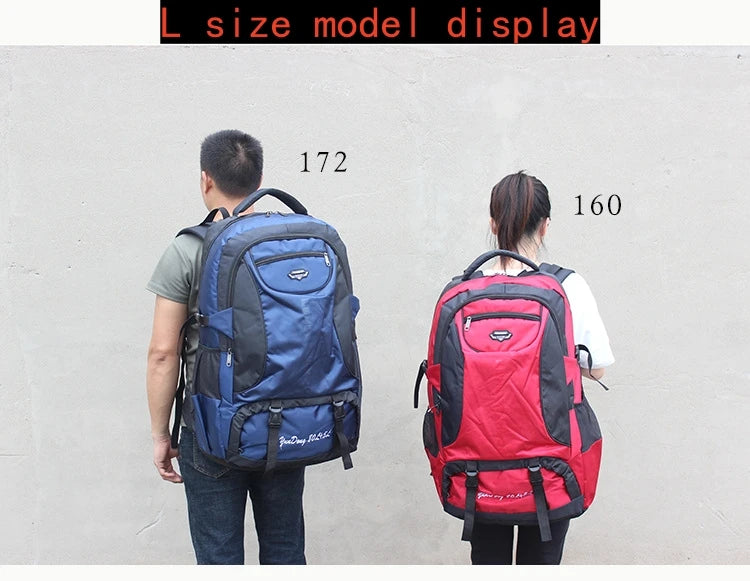 70L 85L Waterproof Hiking Backpack Large Capacity Outdoor Climbing Sports Bag Men Women Travel Mountaineering Luggage Rucksack