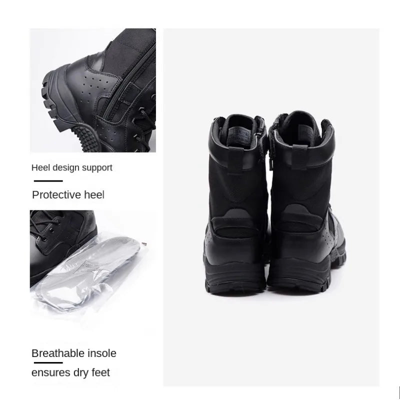 3515 Genuine Brown Boots Spring/Summer Genuine Leather Durable Off Road Mountaineering Training Desert Boots botas para moto