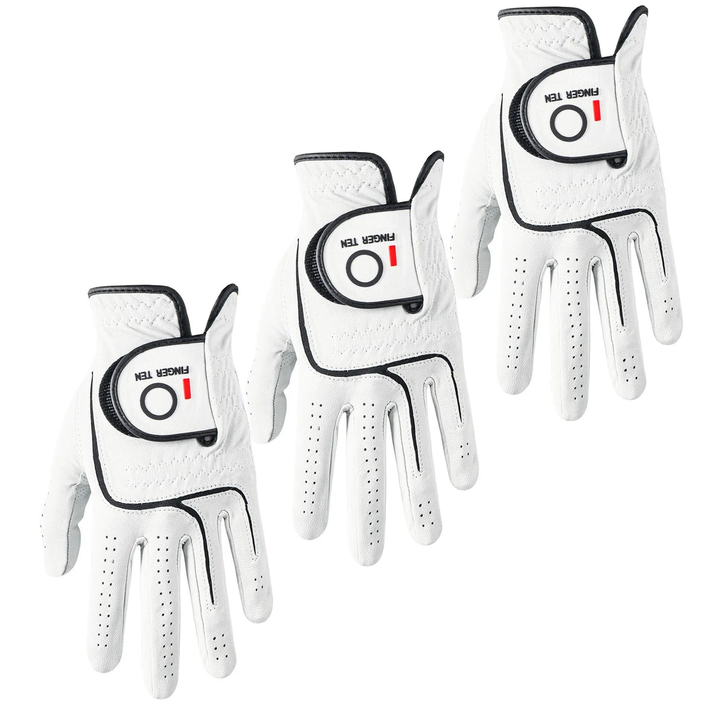 Left Right Hand Golf Gloves Men Leather Premium Cabretta Weathersoft Grip Golfer Glove Right Left Handed S -XL Drop Shipping