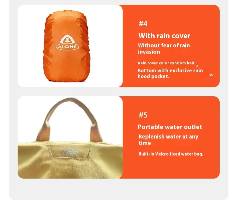 Aione 30L Hiking Backpack Lightweight Outdoor Camping Trekking Backpacks Sports Climbing Luggage Bag For Men Women