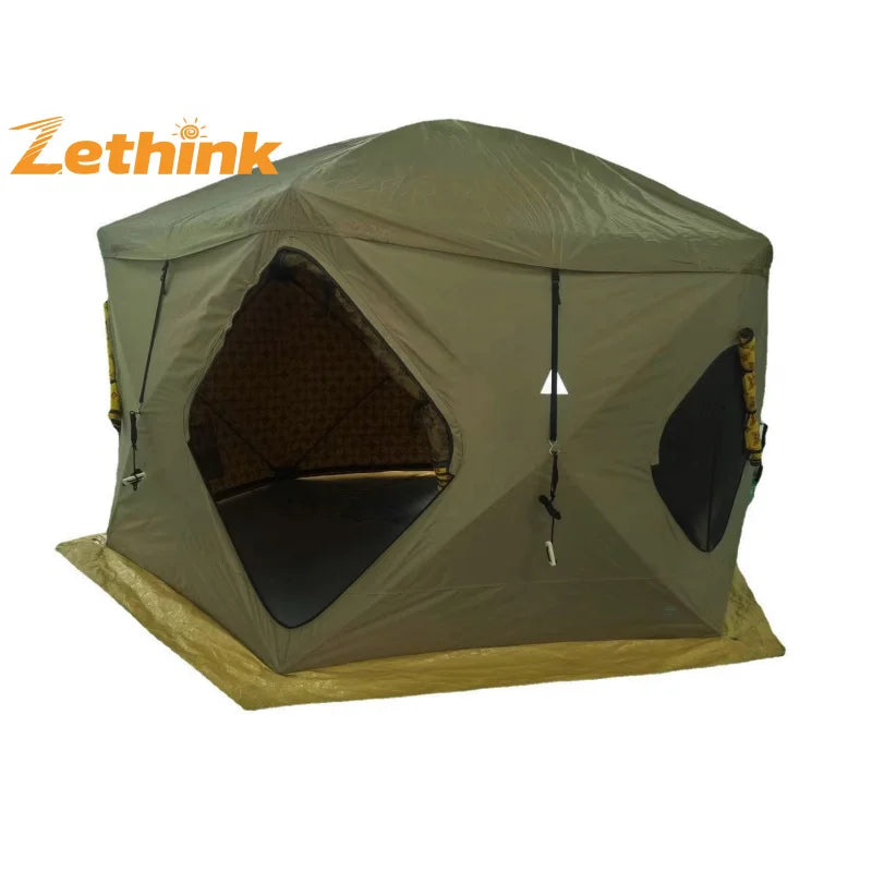 Customized  5-6 Person 4 Season Double Layers Arabian desert middle-east hexagon tent