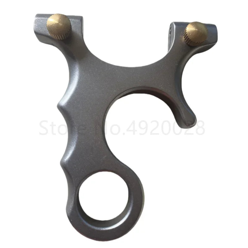 Titanium Alloy TC21 Slingshot New Hunting catapult with Flat Rubber Band Sling shot