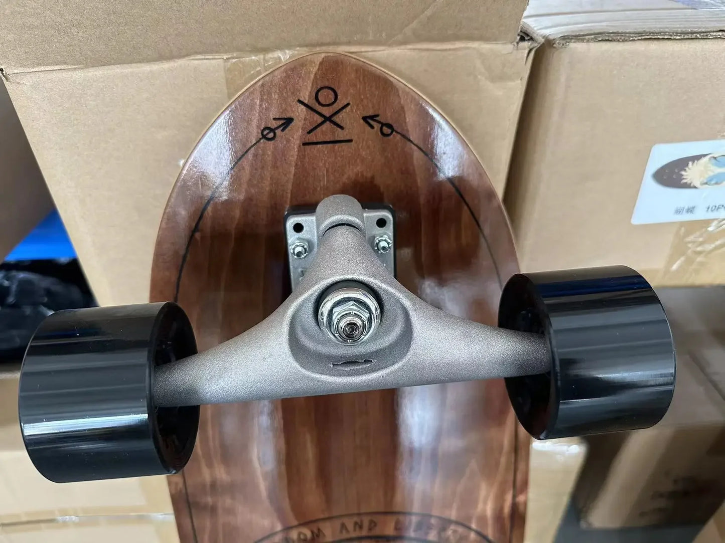 Surf Land Skateboard CX4 CX7 Maple Single Kick Carving Cruiser Skate Board Longboard Pumping Cool Side Sport Street Outdo