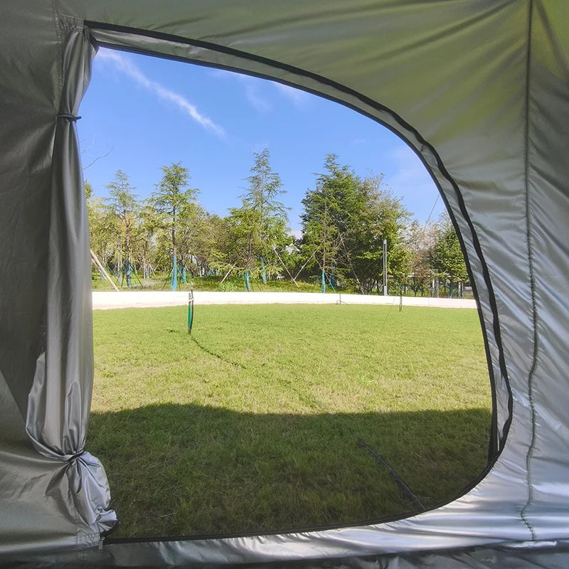 SUV Car Tent with Big Awning, Rear Tent, Camping, Multi-Use Tarp, Roomy Family Camping Tent with Floor, Car Side Tent