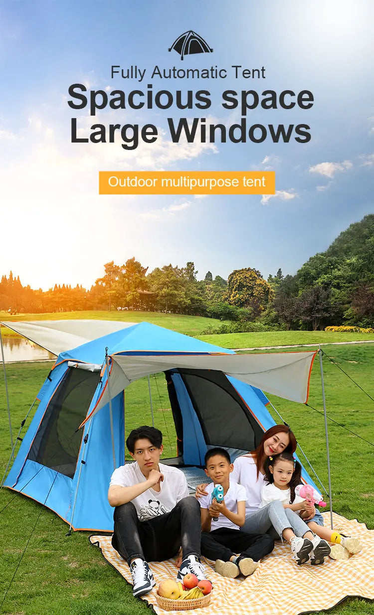Factory Outlet New Pattern Custom Oem Easy One Touch Tents Outdoor Automatic Camping Tent Camptown Tent