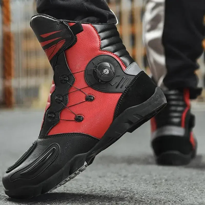Motorcycle Boots Waterproof Retro Enduro Equipment Motorcycle Boots Leather Motorcyclist Riding Shoes Botas Para Moto Mens