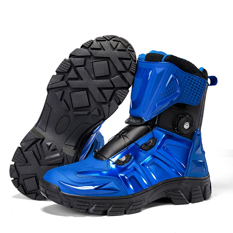 New Motorbike Boots Anti-slip Waterproof  Motorcycle Boots Wear-resistant Biker Protection Equipment Anti-fall Motocross Boot