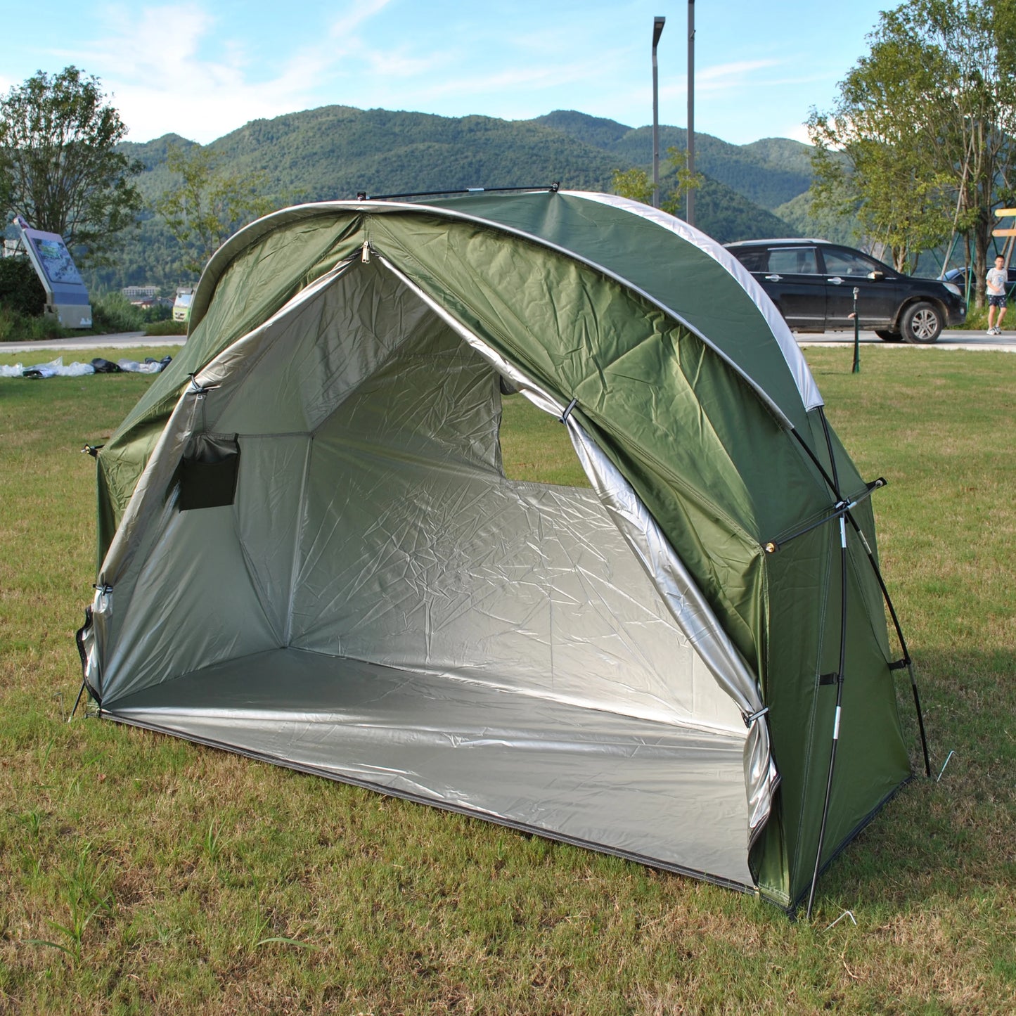 4-in-1 Camping Cot Tent, Backpacking 1 Person Camping Tent, Tent Cot Folding Off the Ground Tent,Fishing Tent,Excluding bed