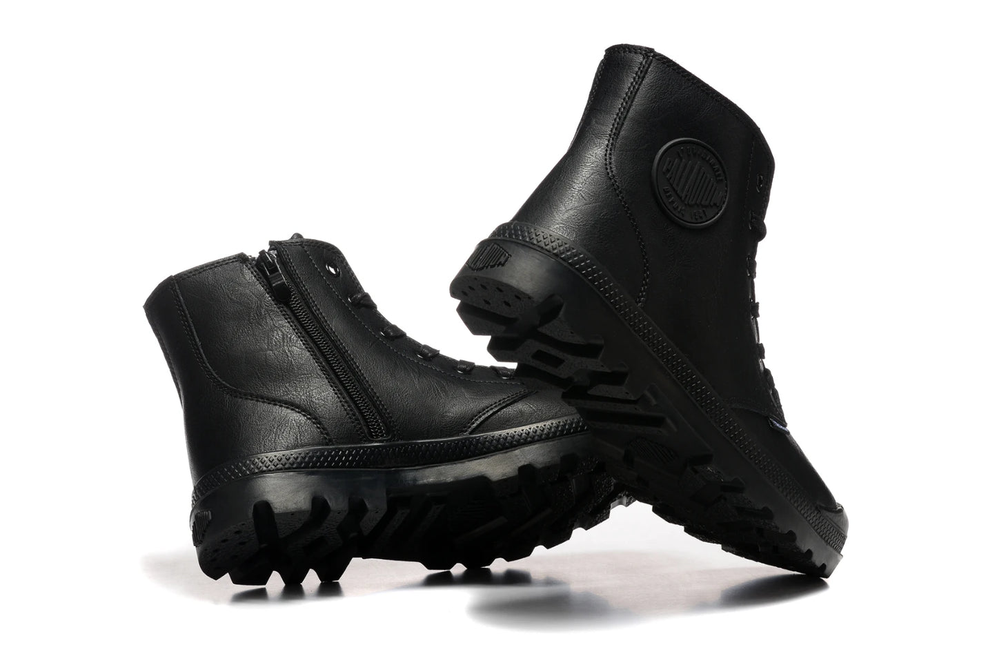 2025 New PALLADIUM Pampa Men Women Soldiers Boots Leather Zipper Ankle Boots Outdoor Dual Purpose Walking Shoes Casual Shoes