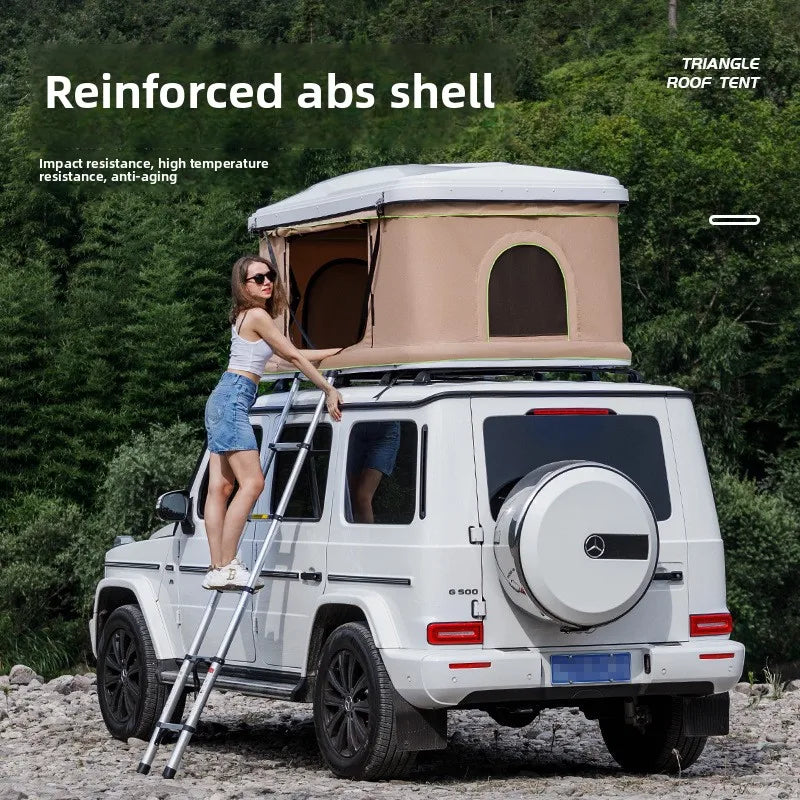 ABS small free to build outdoor camping quick-drive roof tent tourist fishing roof tent