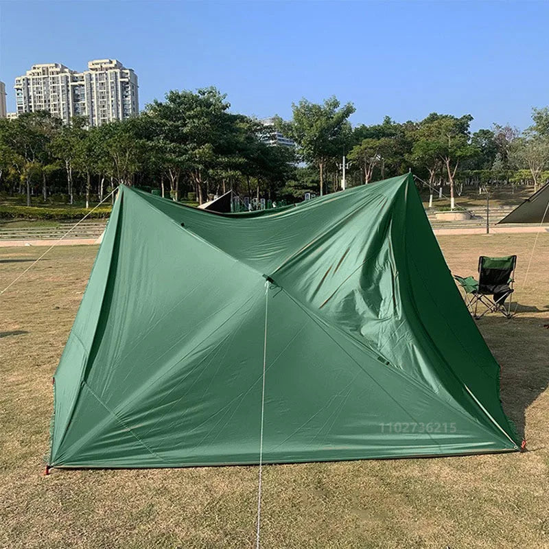 19 Hanging Point Tent Waterproof Tarpaulin Sunshade Canopy Outdoor Backpack Waterproof Camping Sunshade