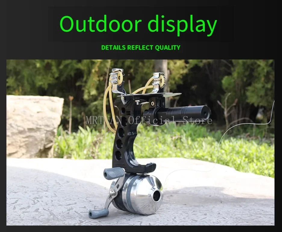 Big Power High-precision Fishing Slingshot With Laser Outdoor Hunting Catapult Outdoors Fishing Compound Bow Fishing Tools
