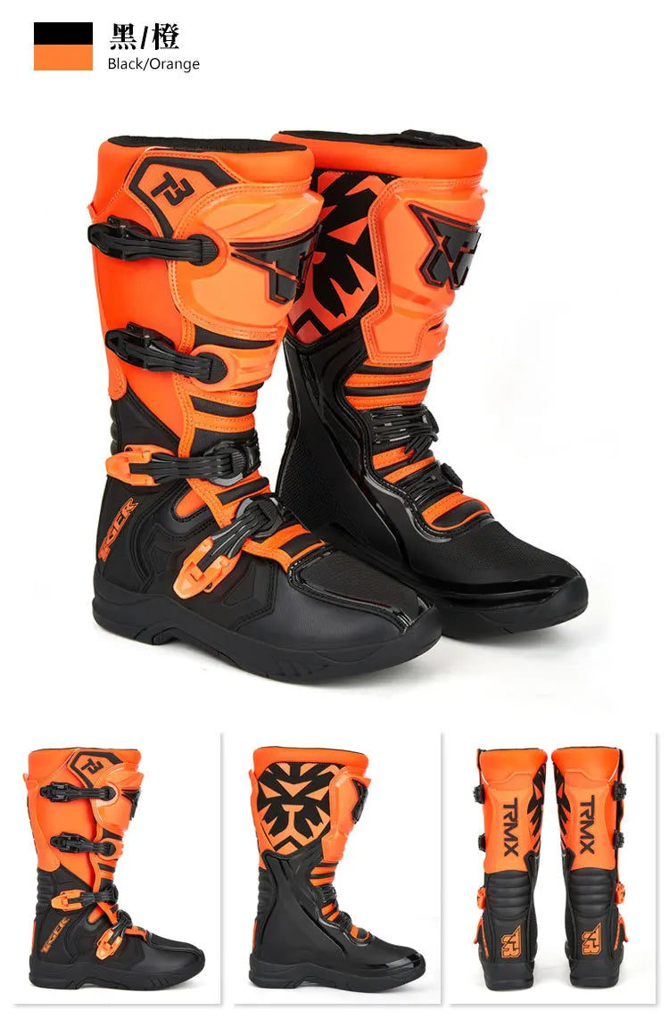 Motocross Enduro Professional Racing Boots Motorcycle Off-road Bottas Motorboat Shoes ATV MTB Motorcycle Long Racing Boots