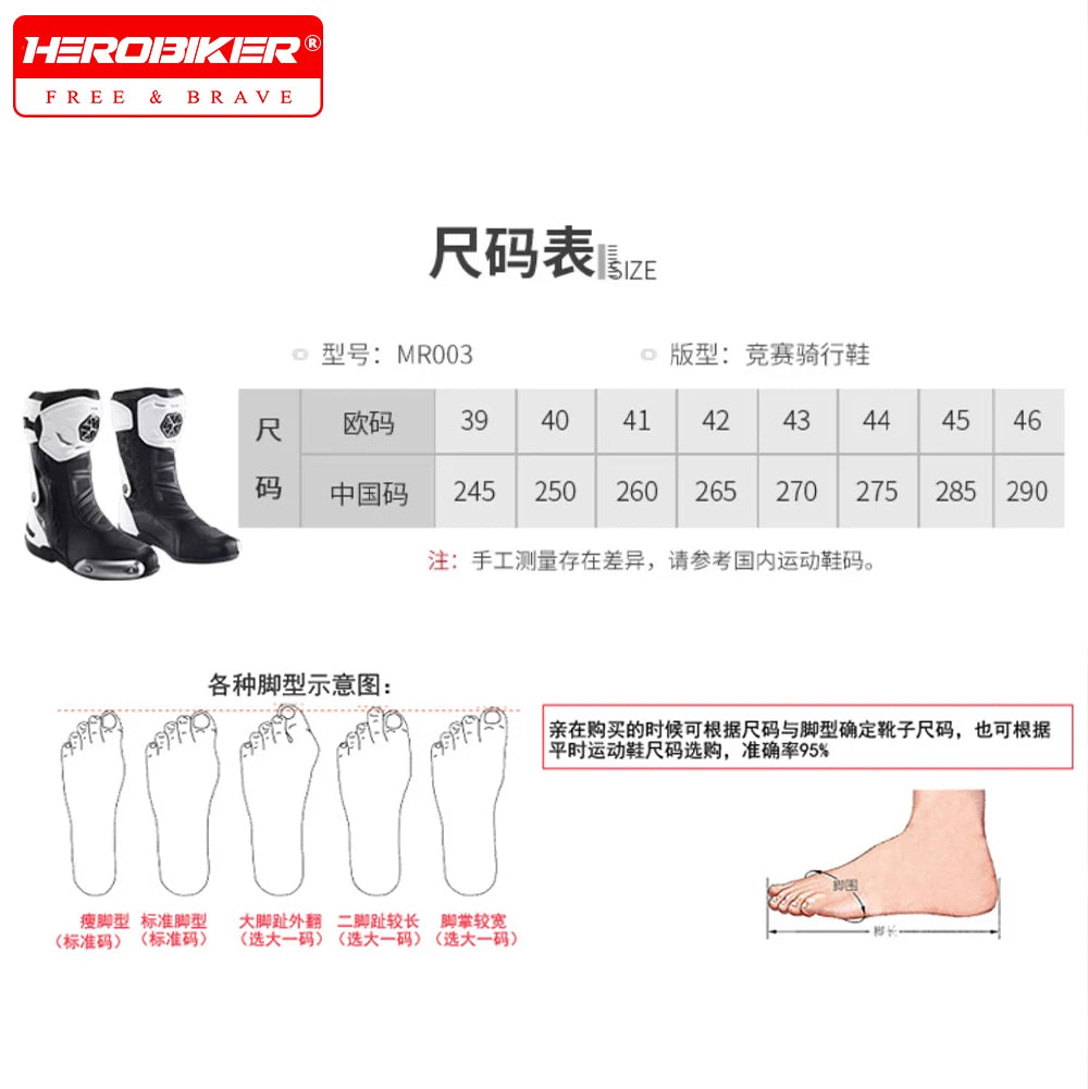 Scoyco Men's Motorcycle Riding Boots Anti-slip Motocross Shoes Anti-fall Rider Racing Road Cross-country With CE Certification