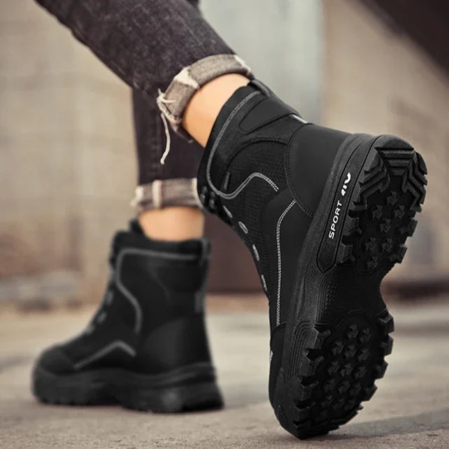 Winter Warm Men Boots Platform Boots High Top Men's Cotton Shoes Non-slip Working Ankle Boots for Men 2024 Short Plush Snow Boot