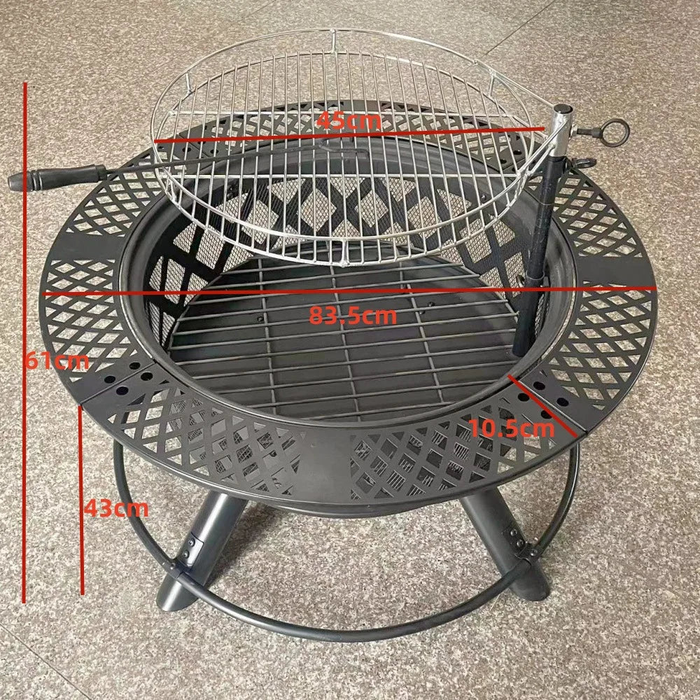 Outdoor barbecue grills, household firewood heating stoves, patio fire pits, villa bonfire pits, fire pit tables for gathering