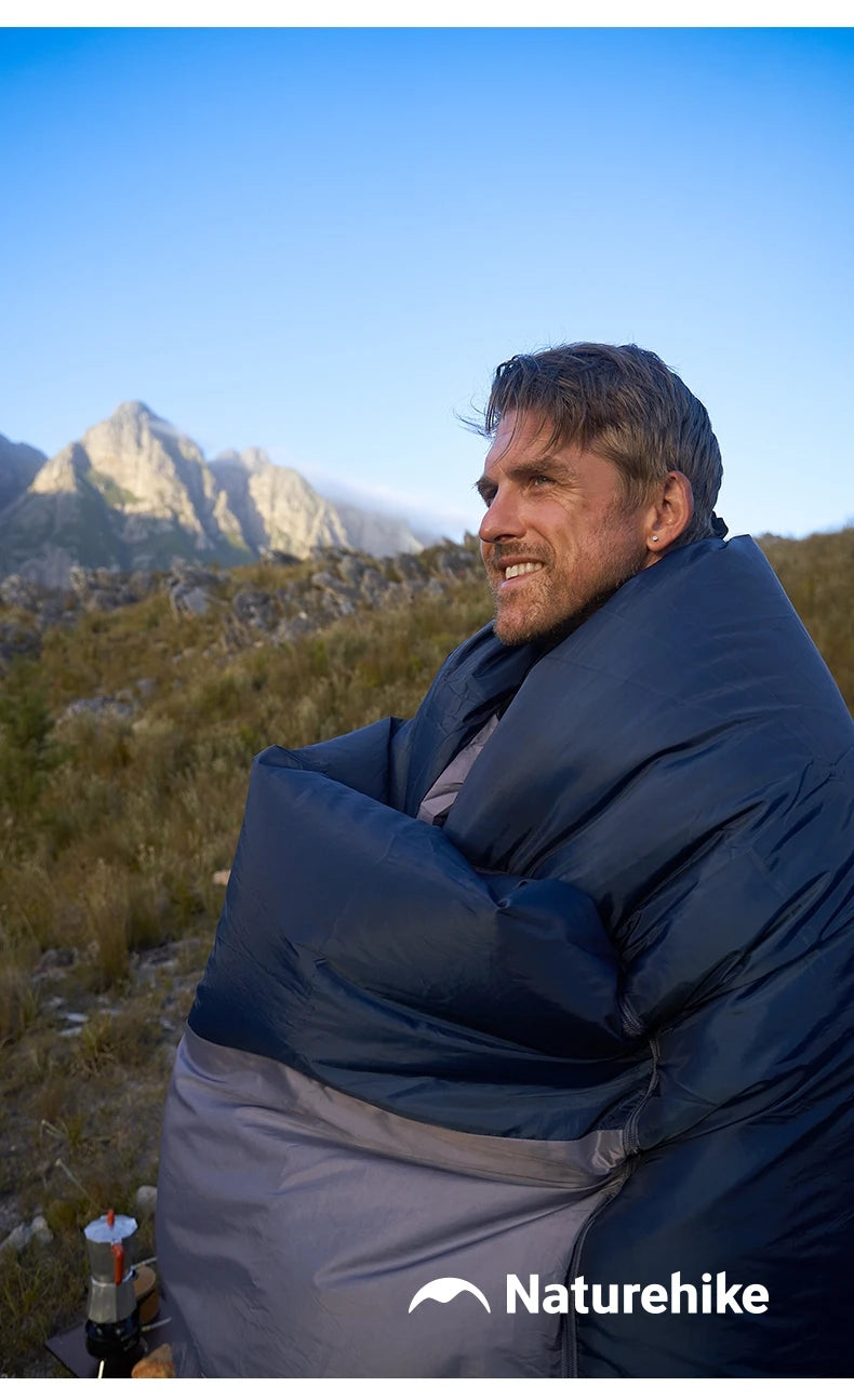 Naturehike 2025 New MINI Sleeping Bag 760g Ultralight Portable Splicing Summer Quilt Outdoor Camping Hiking Cotton Sleeping Bag