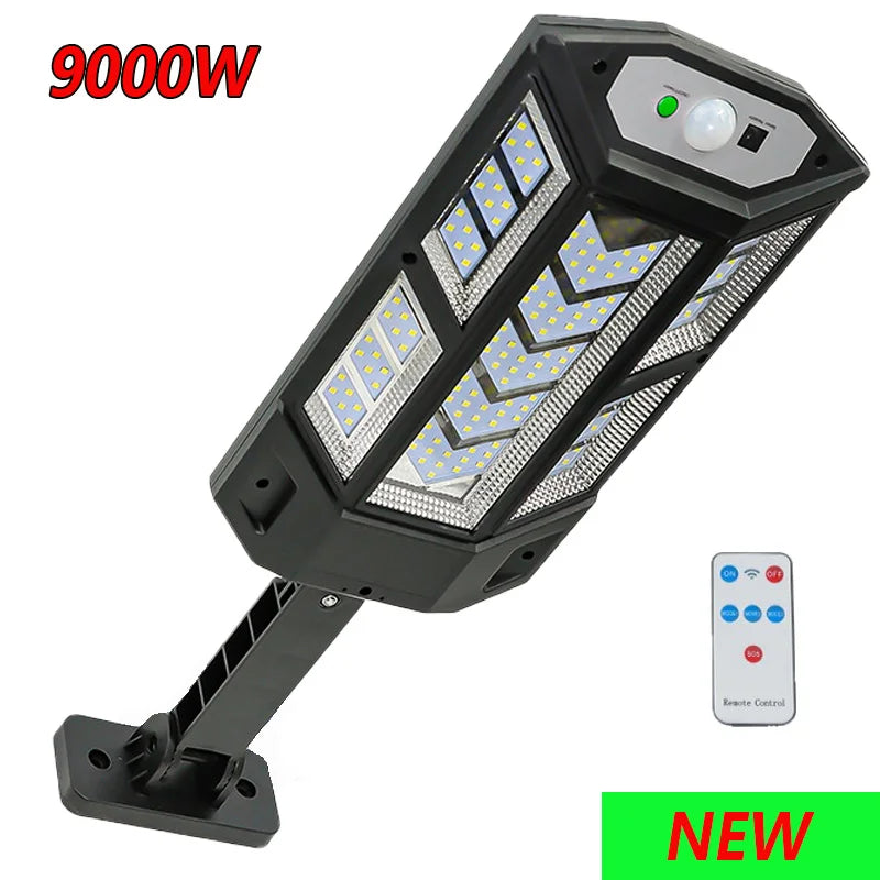 10000 Lumen powerful Solar Led Light Outdoor Solar Lamp of Motion Sensor 4Mode Waterproof Solar Garden Light Street Yard Lantern