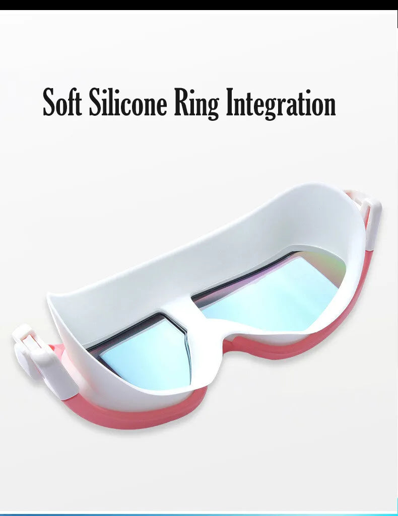 Queshark Men Women Adult -1.5 To -10.0 Myopia Swim Eyewear Silicone  Anti Fog Swimming Goggles Custom Different  Left Right Eyes