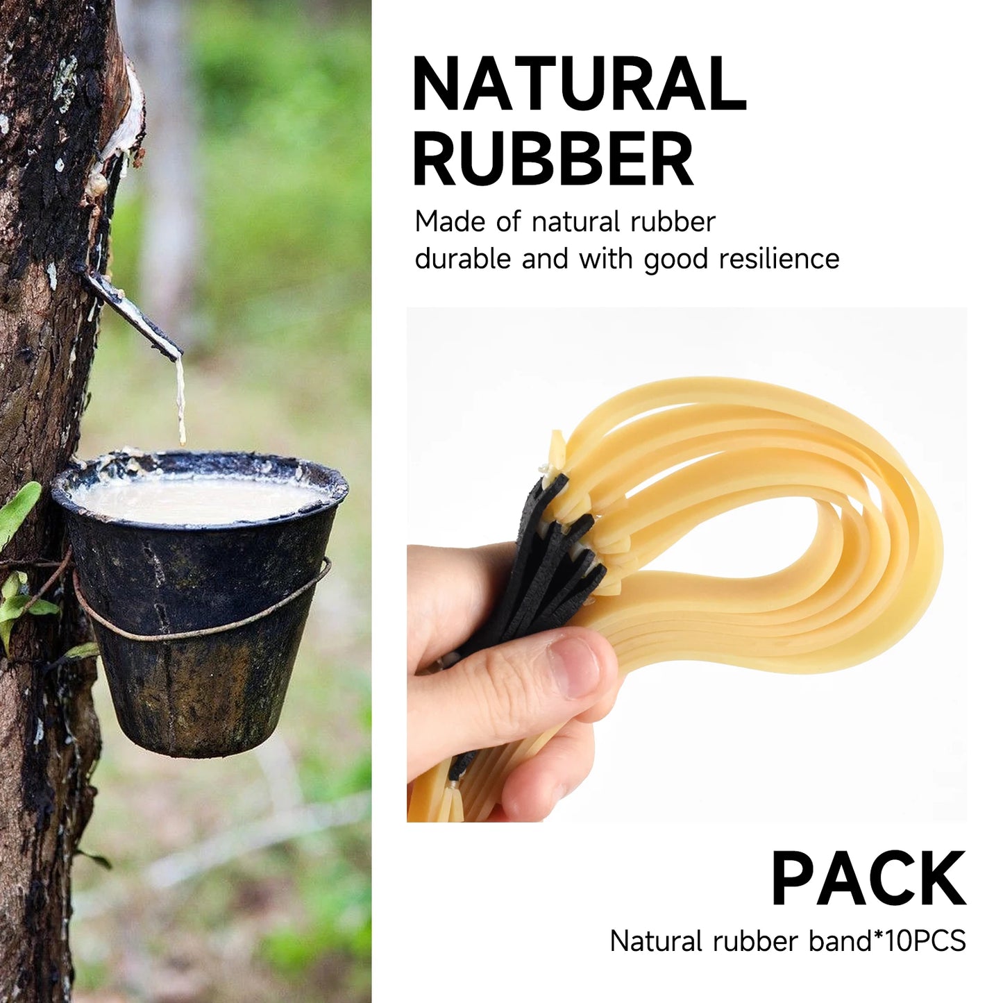 Slingshot Rubber Band 1.5/2.0mm High Quickly 1-5PCS Hunting Powerful Flat Elasticity Outdoor Catapult Shooting Accessories