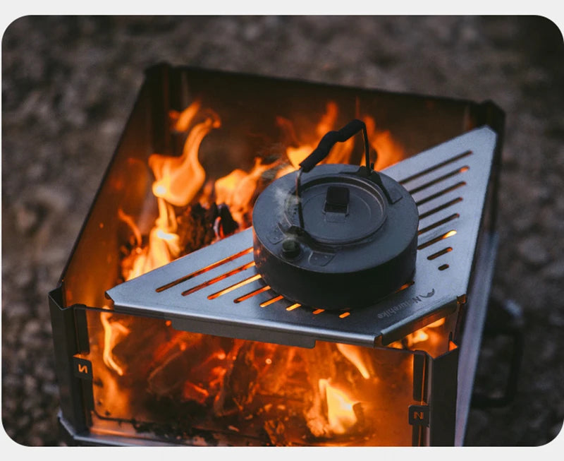 Naturehike Portable Camping Tent Stove glass-ceramic Outdoor Fire Wood Heaters Quick Assemble Backpacking Hiking Burned Stove