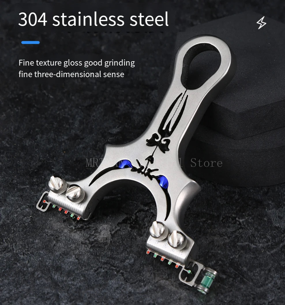 Assisted Aiming Slingsshot Double Screw Fast Compression Slingshot Outdoor Hunting Shooting Catapult Accessories