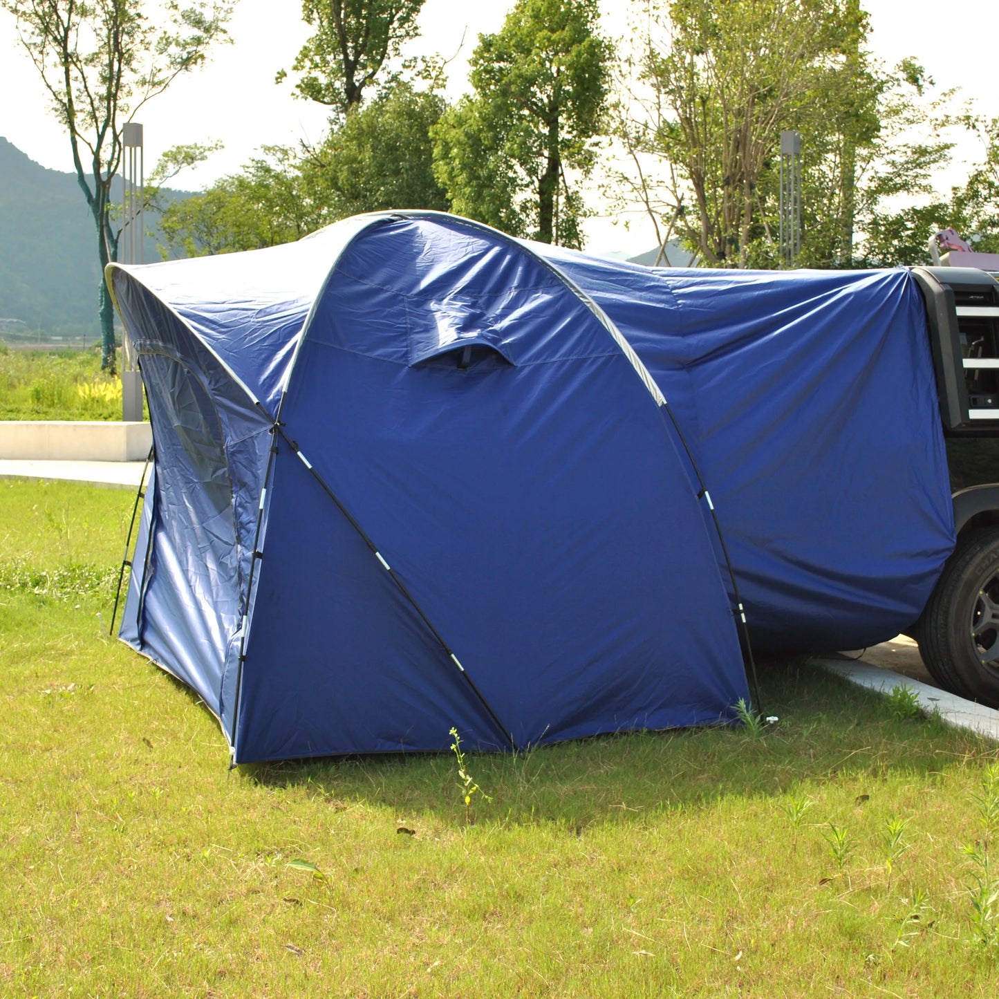 6 Person SUV Tent for Camping Double Layer PU3000mm Waterproof UPF 50+ UV Protection Electric Vehicle Car Tent Multi-use