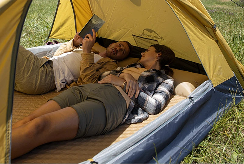 Naturehike Ultralight Tent 3-4 Person Waterproof Camping hiking tent Outdoor Double Layer Hiking Fishing Tourist Beach Tents