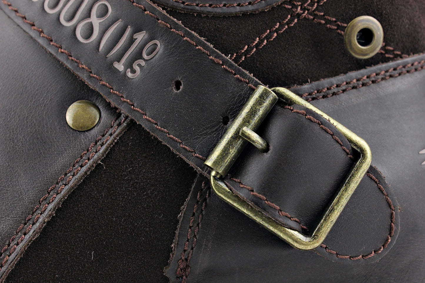 2025 New In Men Boots Luxury Handmade Men Ankle Boots Metal Buckle Zipper Motorcycle Boots Outdoor Plus Size 39-48 Punk Bottines