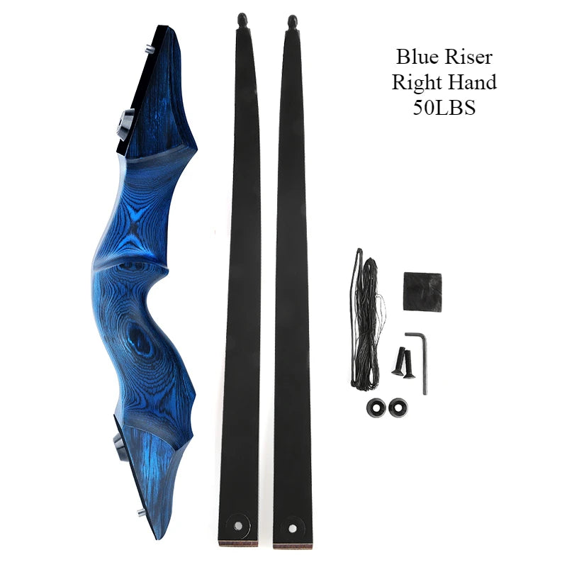 60inch Black Hunter Recurve Bow Right/Left Hand Traditional Beauty Hunting Reflection Bow And Arrow Outdoor Shooting Wooden Bow