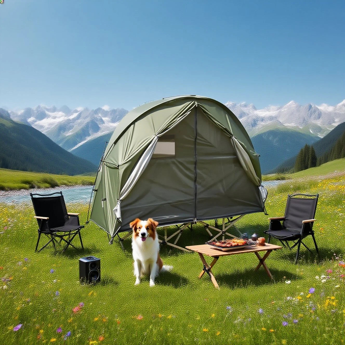 Breathable Mesh Tent for Backpacking - 1 Person All-Mesh Insect-Proof Camping Tent with Enhanced Airflow, Portable Sleep Shelter