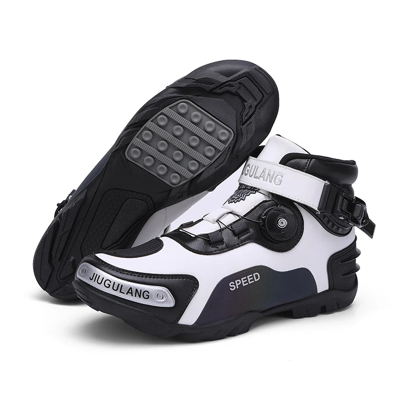 New Motorcycle riding shoes Motorcycle cross-country short boots Racing shoes Motorcycle cross-country shoes