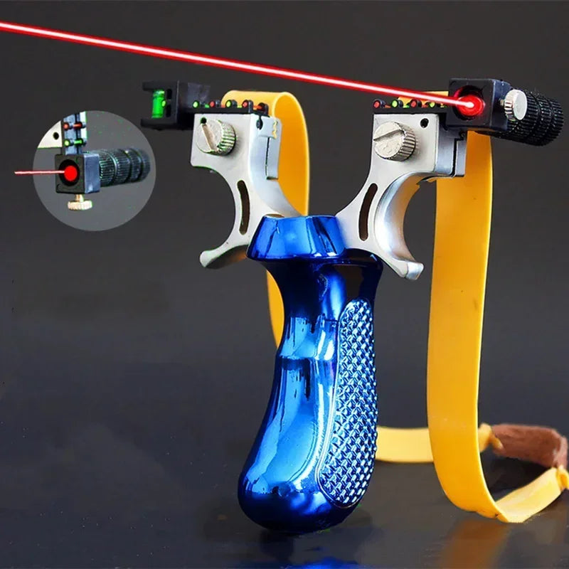 Hunting Slingshot High-power Laser Aiming Slingshot Outdoor Sports Shooting Game Practice Using High Precision Catapult
