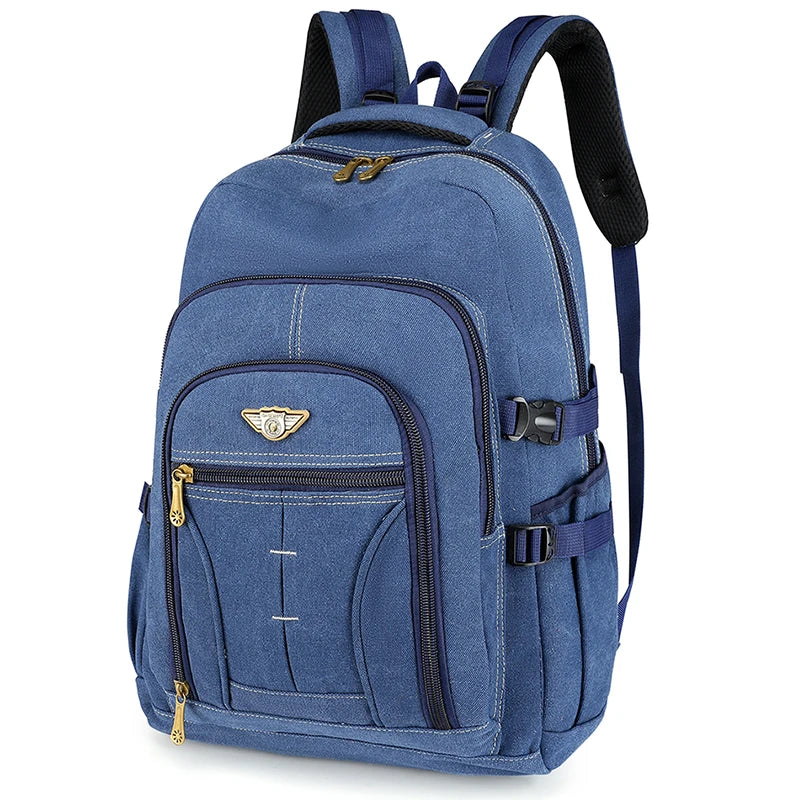 55L 70L Canvas Sports Backpack Men Outdoor Hiking Camping Travel Bag Luggage Rucksack Large Capacity Climbing Tactical Backpack