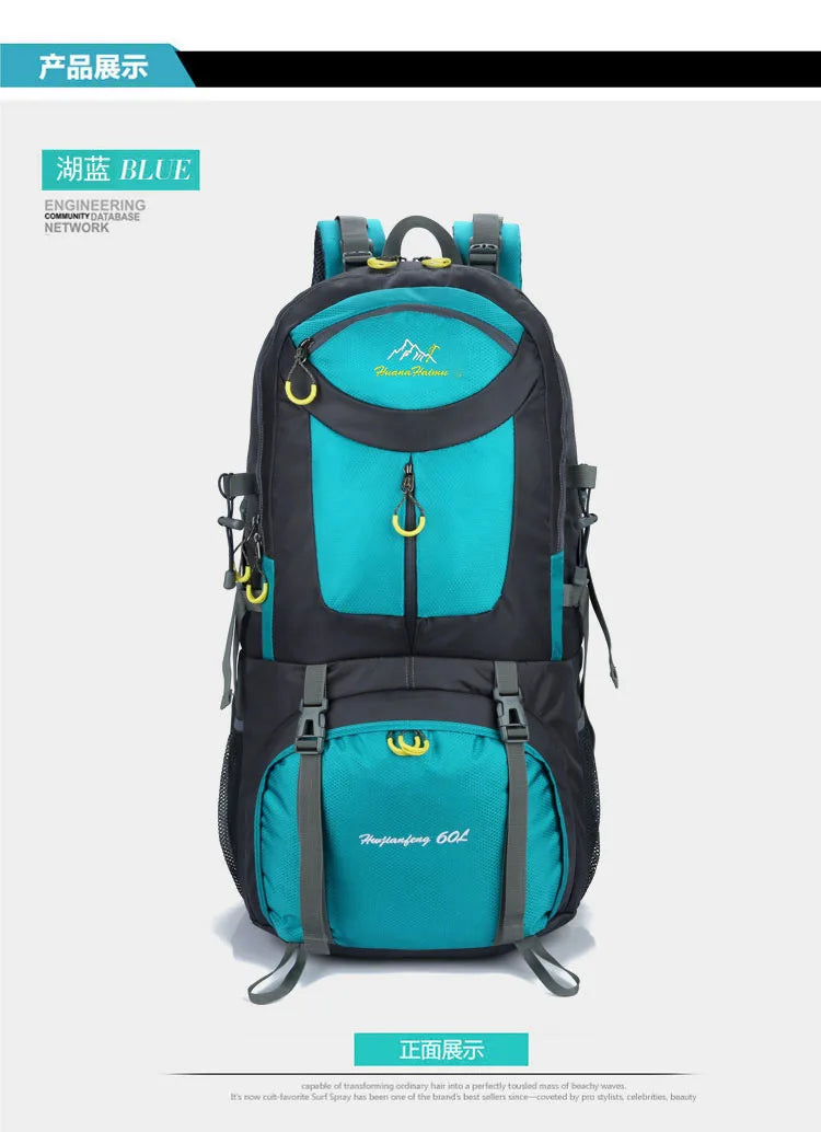 50l/60l-Large Capacity Mountaineering Bag,Large Load-Bearing Hiking Multi-Functional Outdoor Sports Tear Resistance Backpack