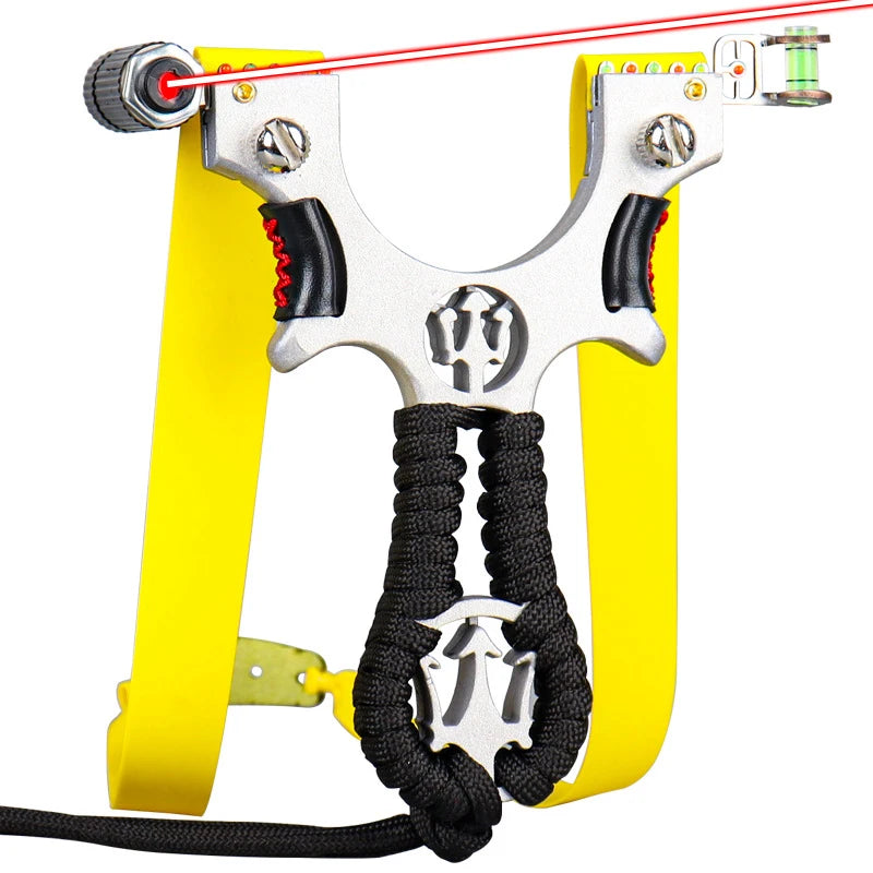 High Precision Alloy Shooting Slingshot with Rubber Bands Metal Catapults Outdoor Sports Hunting and Shooting Slingshots