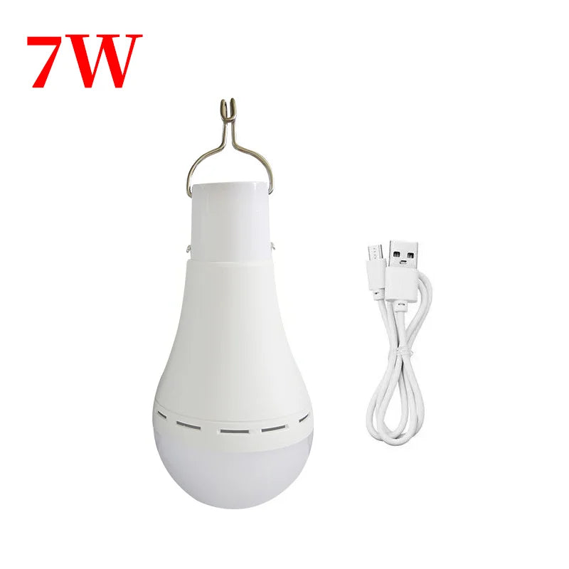 Solar Emergency Light Waterproof Outdoor Camping Supplies Portable Flashlight Tent Lamp LED SuperStrong Powered Work Light