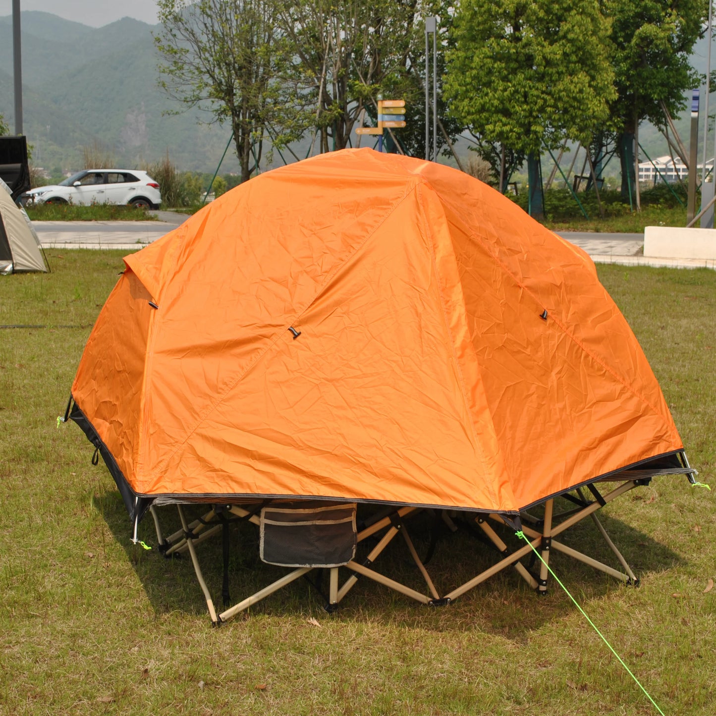 Camping Tent 2 Person, Professional Waterproof & Windproof Lightweight Backpacking Tent Can Be Cot Tent,bed Tent Not Include Bed