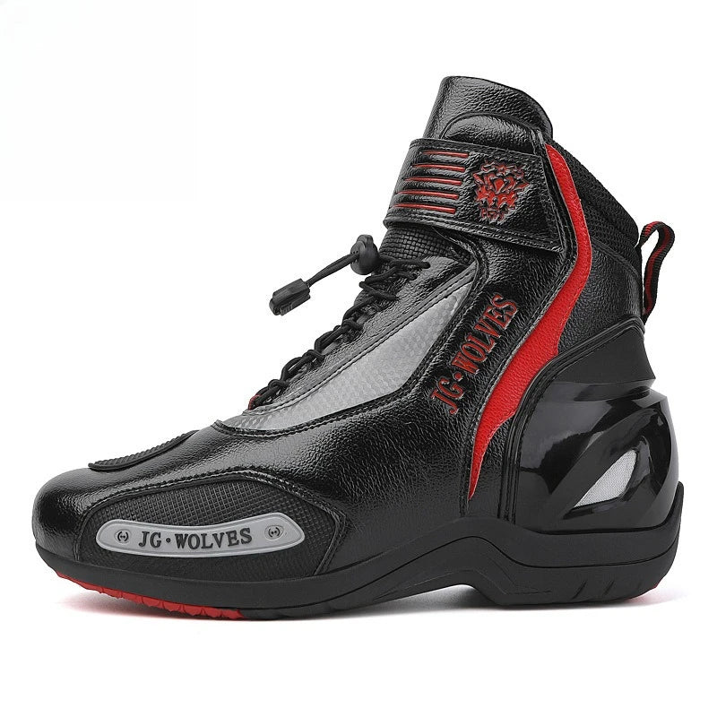 Motorcycle Shoes Men Off-road Adventure Motocross Low Boots  Retro Black Riding Shoes Rubber Sole Waterproof Motorcyclist Shoes