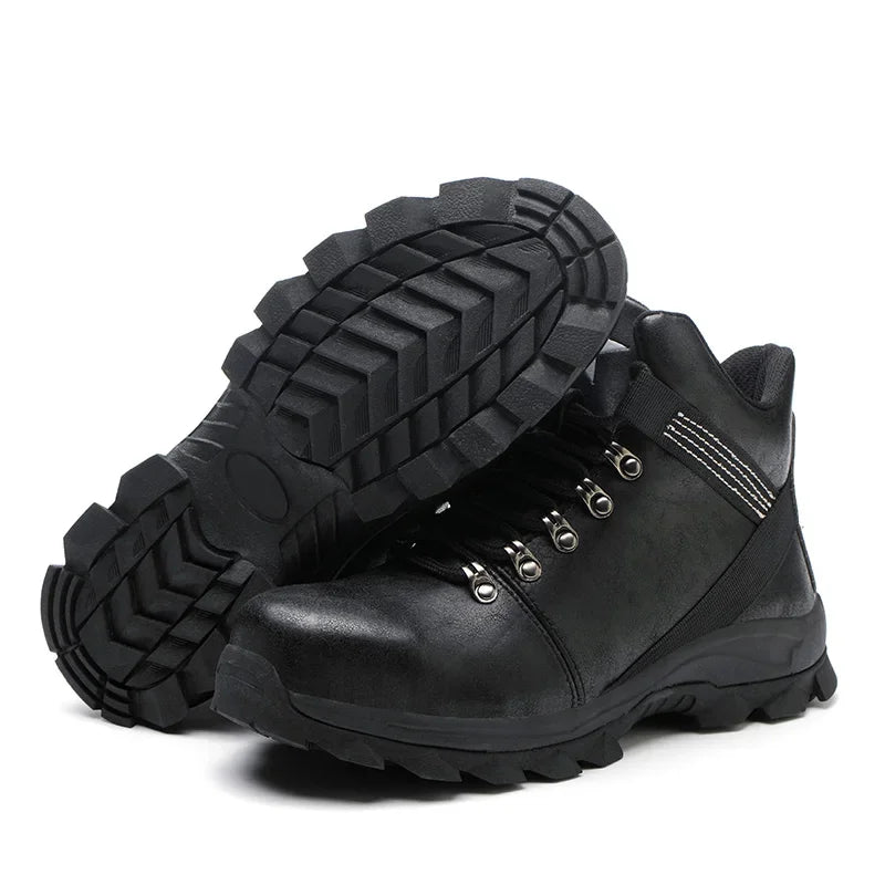 Waterproof Work Safety Boots Anti-puncture Steel Working Sneakers Indestructible Work Shoes Botas Security Shoes Men