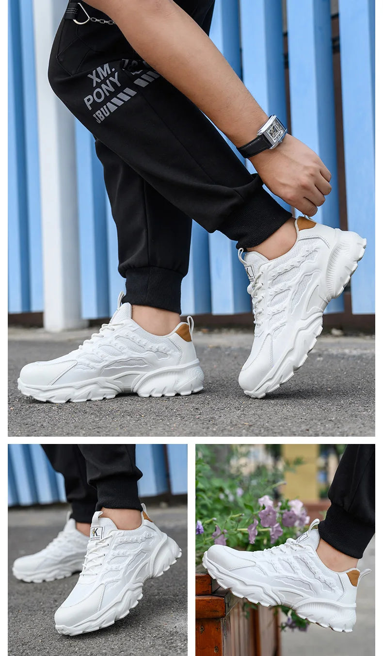 White Safety Shoes Men Steel Toe Boots Work Sneakers Anti-smash Anti-puncture Indestructible Shoes Sport Men Protective Shoes