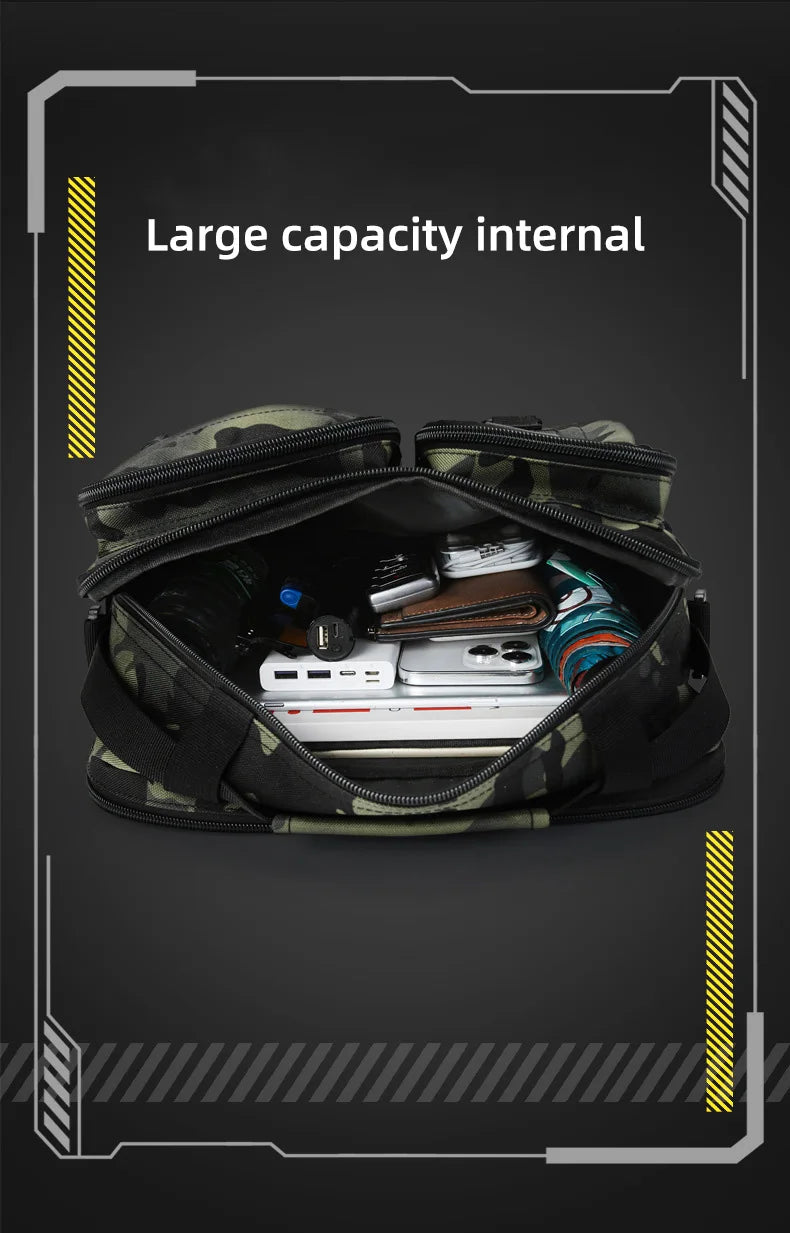 Trekking Tactical Handbags Shoulder Bag Camping for Man Hiking Travel Climbing Fishing Sling Crossbody Outdoor Weekend Molle Bag