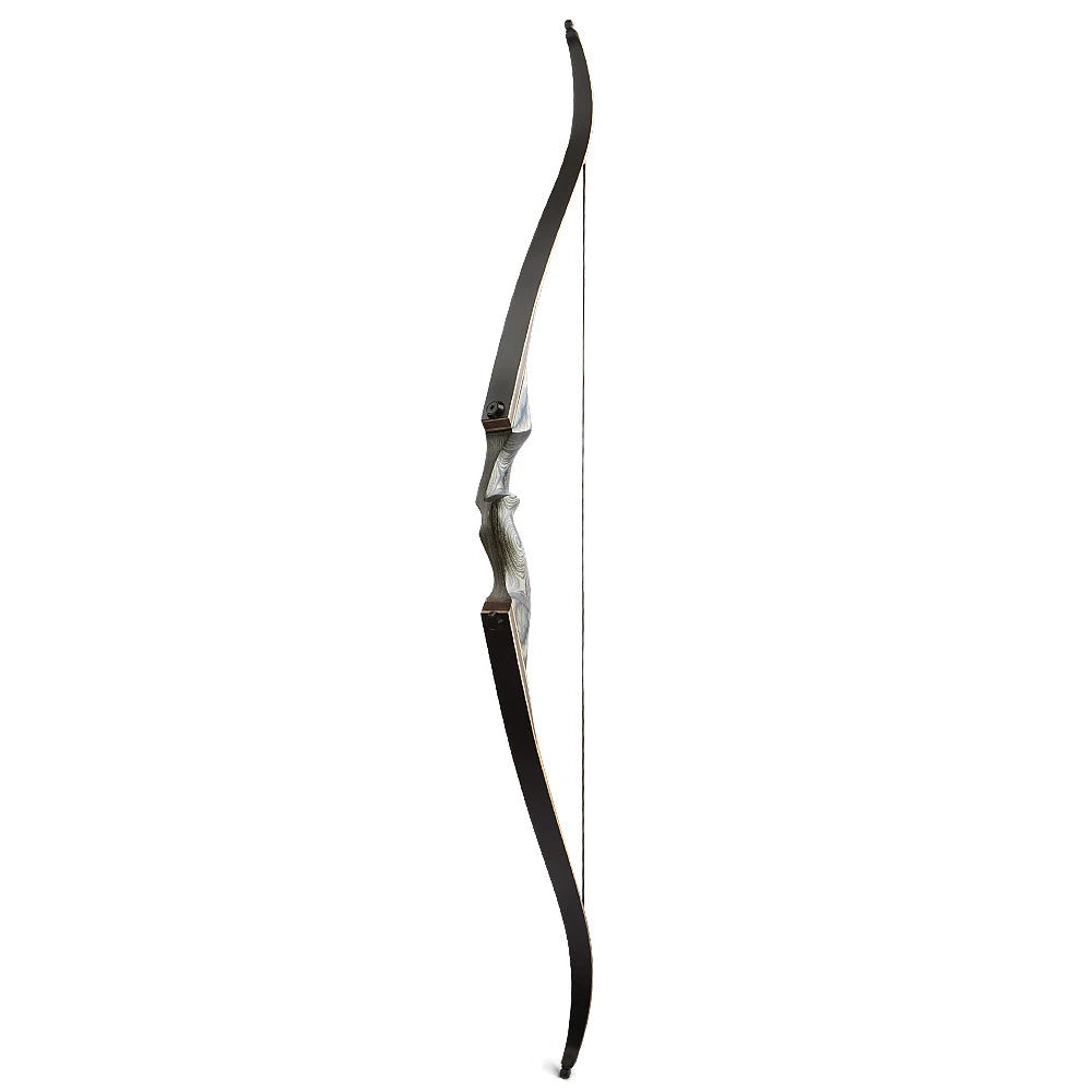 60inch Black Hunter Recurve Bow Right/Left Hand Traditional Beauty Hunting Reflection Bow And Arrow Outdoor Shooting Wooden Bow