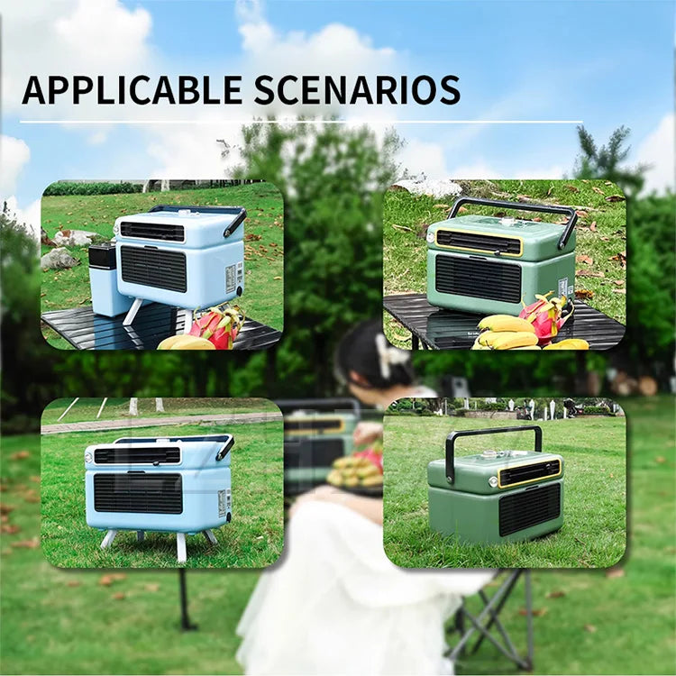 Camping Tent Using DC12V/24V 110-240V Portable Mobile AC Air Cooler Vehicle Mounted RV Truck Tent Camping Cooler Air Conditioner